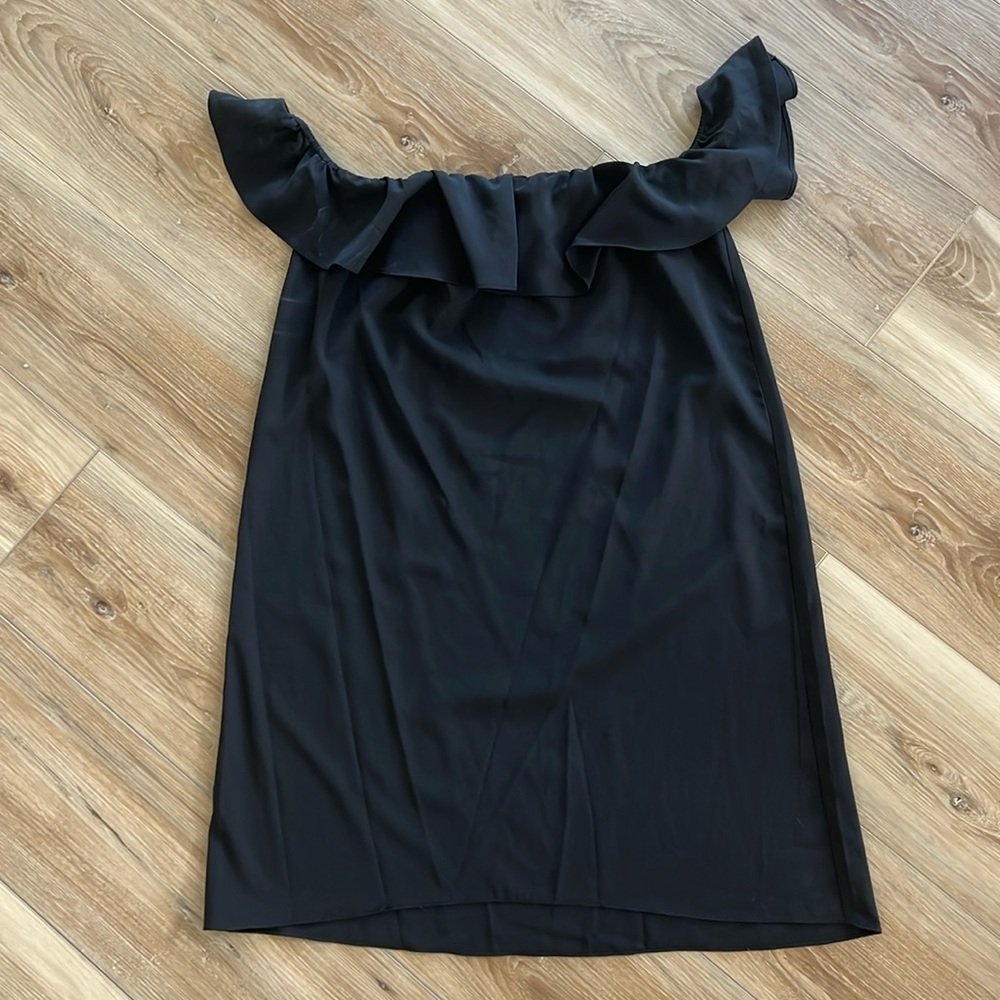 Black off the shoulder dress